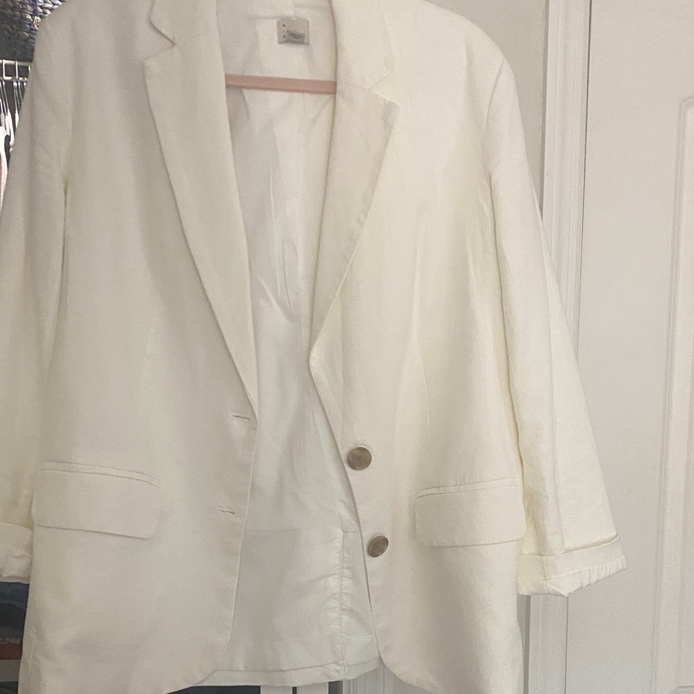 a new day Women's Cream Blazer